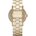 Marc Jacobs Baker Grey Dial Gold Steel Strap Watch for Women - MBM3281