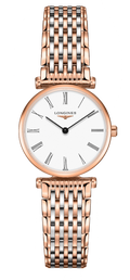 Longines La Grande Classique De Longines White Dial Two Tone Mesh Bracelet Watch for Women - L4.209.1.91.7