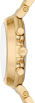 Michael Kors Maren Chronograph Gold Dial Gold Steel Strap Watch for Women - MK7493