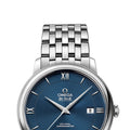 Omega De Ville Prestige Co-Axial Orbis Blue Dial Silver Steel Strap Watch for Men - 424.10.40.20.03.001