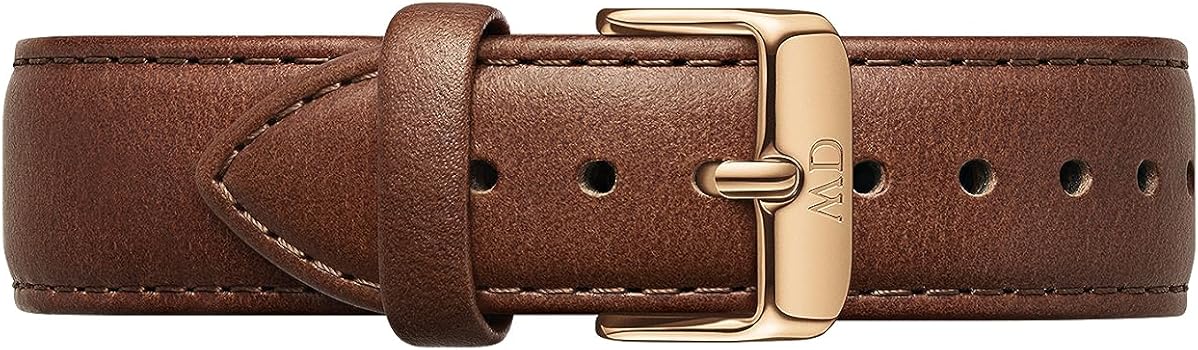 Daniel Wellington Iconic Chronograph Blue Dial Brown Leather Strap Watch For Men - DW00100639