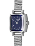Tissot Lovely Square Blue Dial Silver Mesh Bracelet Watch For Women - T058.109.11.041.00