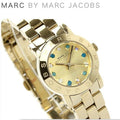 Marc Jacobs Amy Dexter Gold Dial Gold Steel Strap Watch for Women - MBM3218