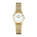 Longines La Grande Classique White Dial Two Tone Mesh Bracelet Watch for Women - L4.209.2.12.7