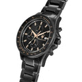 Maserati SFIDA Chronograph Black Dial Black Steel Strap Watch For Men - R8873640011