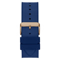 Guess Navigator Chronograph Blue Dial Blue Rubber Strap Watch for Men - GW0264G4