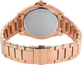 Michael Kors Kacie Three Hand Black Dial Rose Gold Steel Strap Watch for Women - MK6930