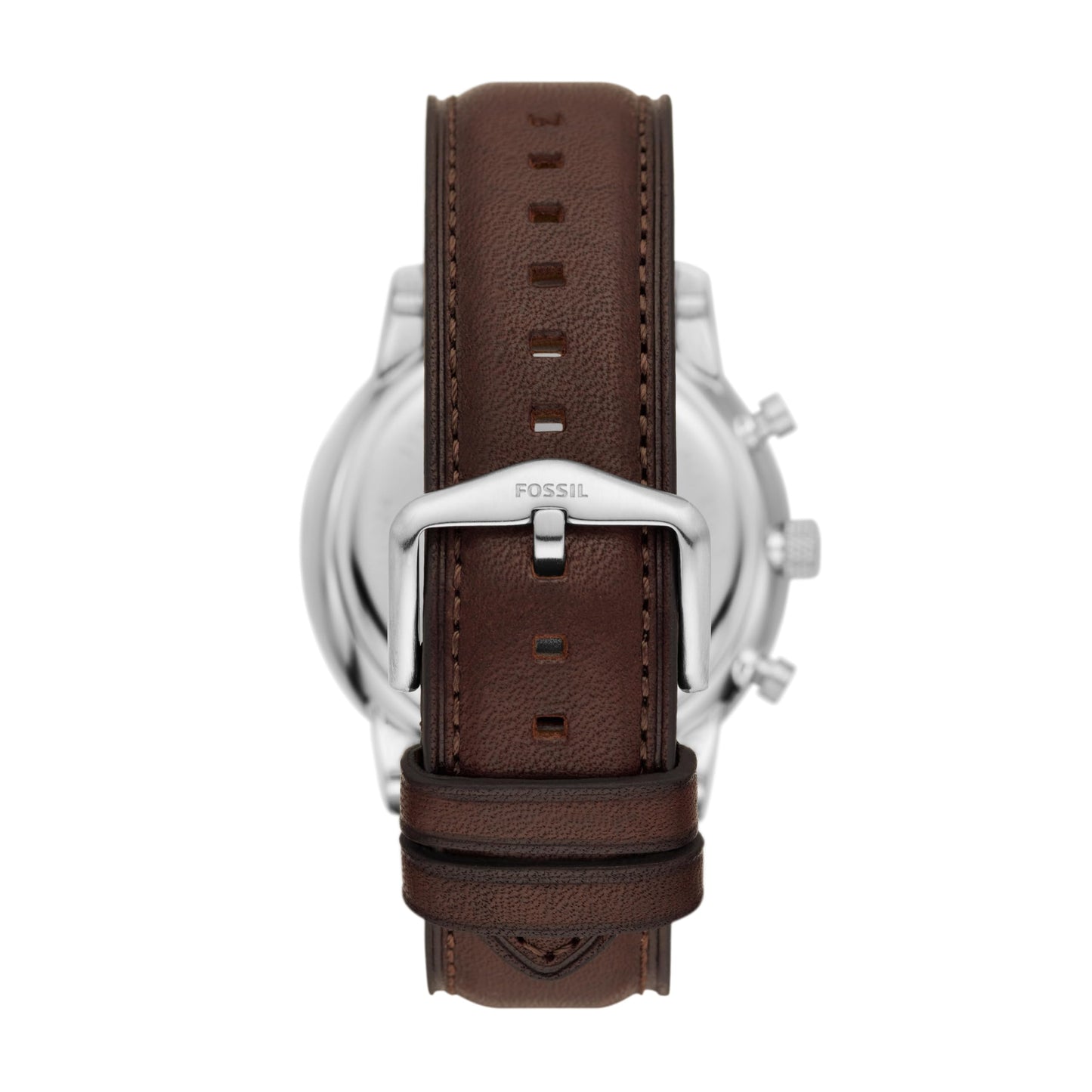 Fossil Neutra Chronograph Black Dial Brown Leather Strap Watch for Men - FS6024