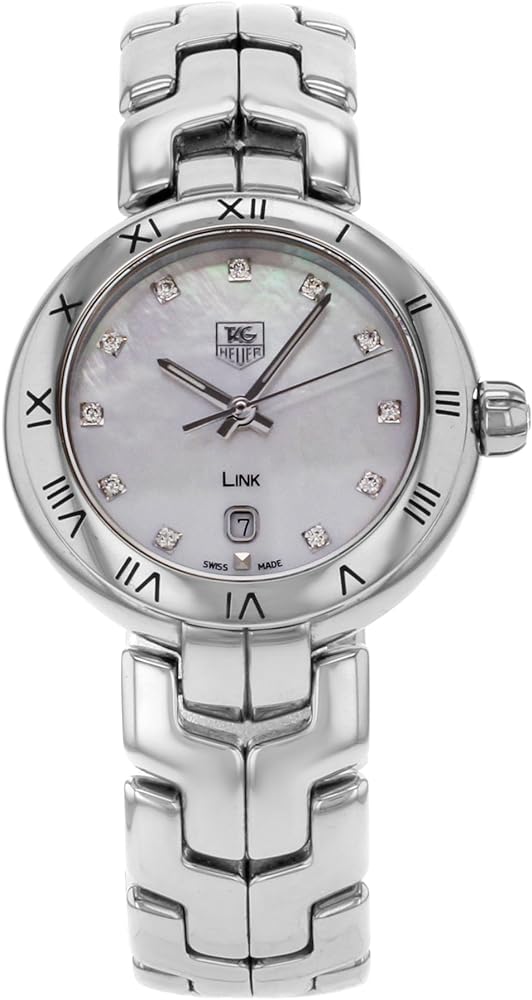 Tag Heuer Link Diamonds Mother of Pearl Dial Silver Steel Strap Watch for Women - WAT1417.BA0954