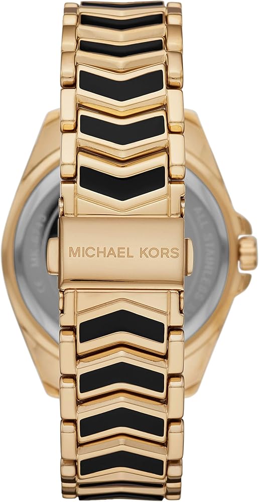 Michael Kors Whitney Quartz Black Dial Two Tone Steel Strap Watch For Women - MK6743