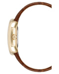 Fossil The Minimalist White Dial Brown Leather Strap Watch for Men - FS5397