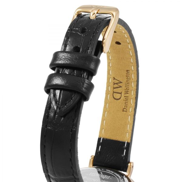 Daniel Wellington Classic Petite Reading Black Dial Black Leather Strap Watch For Women - DW00100223