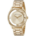 Marc Jacobs Marc Tether Transparent Gold Dial Gold Steel Strap Watch for Women - MBM3413