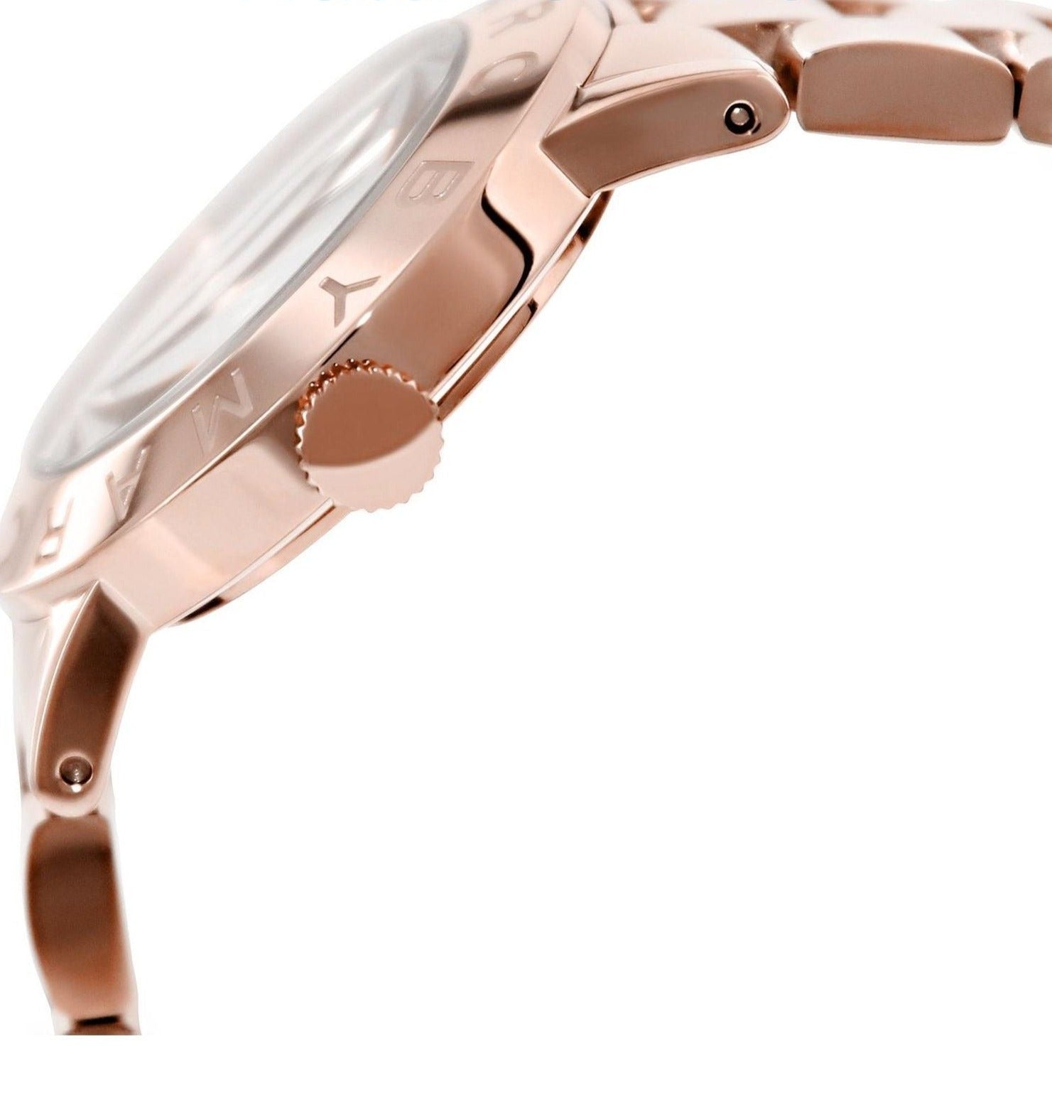 Marc Jacobs Amy Pink Dial Rose Gold Steel Strap Dial Watch for Women - MBM8625