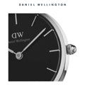 Daniel Wellington Classic Petite Reading Black Dial Black Leather Strap Watch For Women - DW00100235
