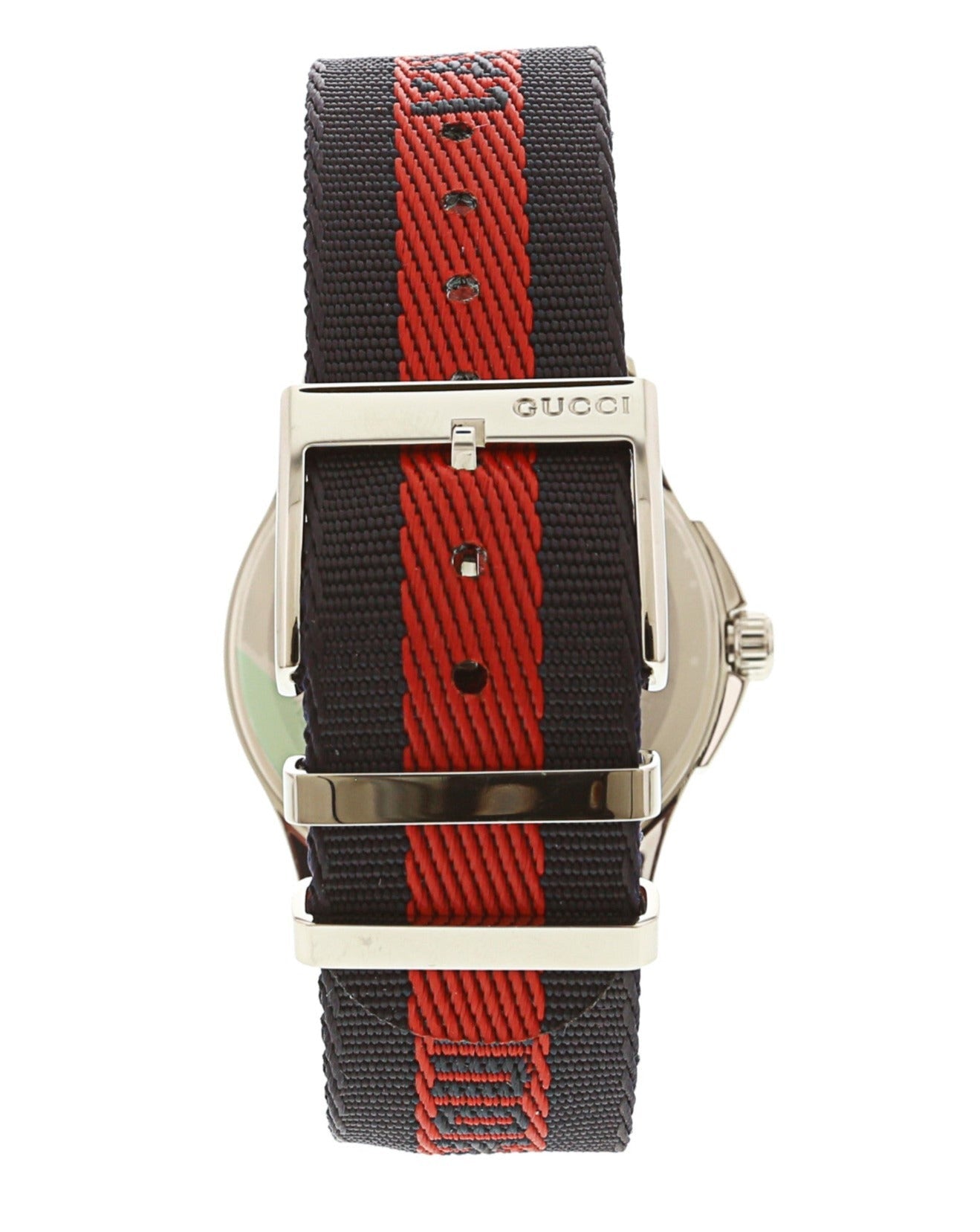 Gucci G Timless Le Marche Des Merveilles Blue & Red Dial Blue & Red Nylon Strap Unisex Watch - YA126495