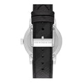Burberry The City Grey Dial Black Leather Strap Watch for Men - BU9030