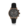 Maserati Legend Chronograph Black Dial Black Leather Strap Watch For Men - R8871638001