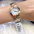 Marc Jacobs Mini Amy White Dial Rose Gold Steel Strap Watch for Women - MBM3078