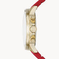 Fossil Bannon Multifunction Black Dial Red Silicone Strap Watch for Men - BQ2499