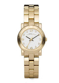 Marc Jacobs Mini Amy White Dial Gold Steel Strap Watch for Women - MBM3057
