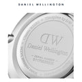 Daniel Wellington Classic Petite Reading White Dial Black Leather Strap Watch For Women - DW00100185
