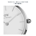 Daniel Wellington Classic Petite Reading White Dial Black Leather Strap Watch For Women - DW00100185