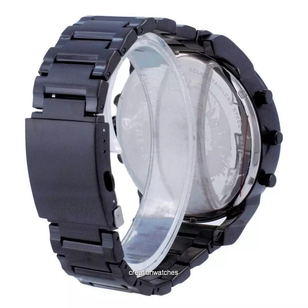 Diesel Mr. Daddy 2.0 Chronograph Black Dial Black Steel Strap Watch For Men - DZ7435