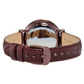 Fossil Jacqueline Burgundy Dial Burgundy Leather Strap Watch for Women - ES4099