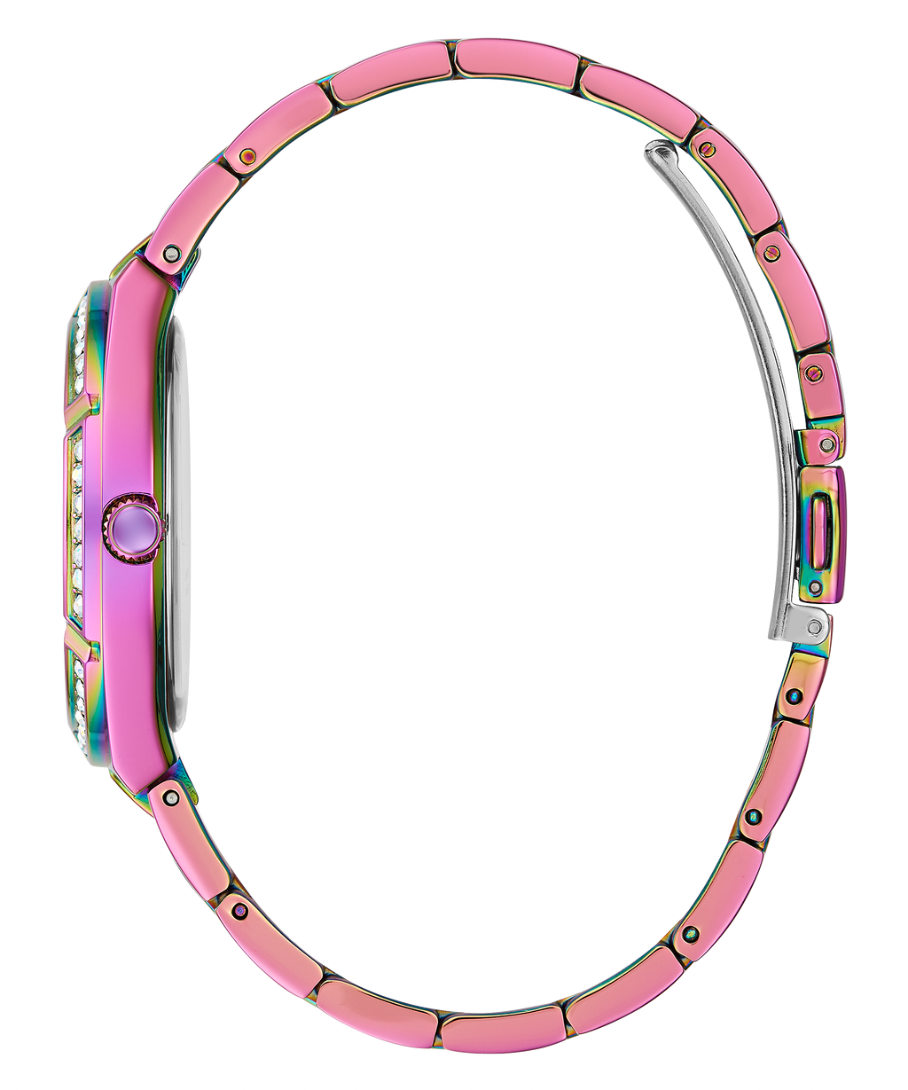 Guess Cosmo Diamonds Silver Dial Multicolor Steel Strap Watch for Women - GW0033L6