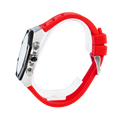 Guess Momentum Black Dial Red Rubber Strap Watch for Men - GW0263G3