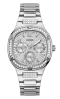 Guess Duchess Quartz Silver Dial Silver Steel Strap Watch For Women - GW0558L1