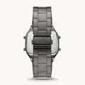 Fossil Retro Digital Black Dial Black Steel Strap Watch for Men - FS5846