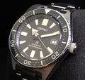 Seiko Prospex Automatic Diver Black Dial Silver Steel Strap Watch For Men - SPB051J1