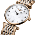 Longines La Grande Classique De Longines Diamonds Mother of Pearl Dial Two Tone Mesh Bracelet Watch for Women - L4.209.1.97.7