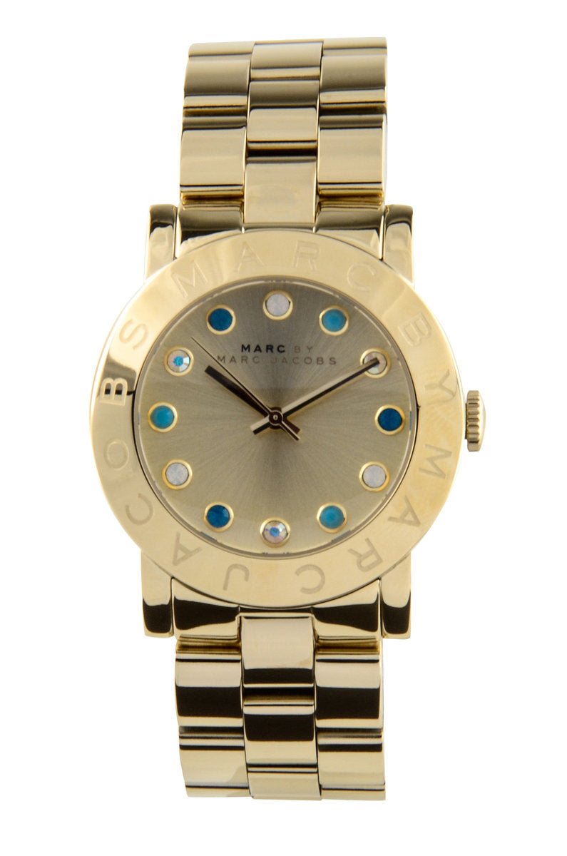 Marc Jacobs Amy Dexter Gold Dial Gold Steel Strap Watch for Women - MBM3215