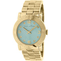 Marc Jacobs Amy Blue Dial Gold Steel Strap Watch for Women - MBM3301