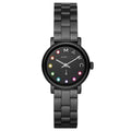 Marc Jacobs Baker Black Dial Black Steel Strap Watch for Women - MBM3425