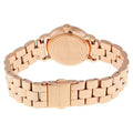 Marc Jacobs Baker Dexter White Dial Rose Gold Steel Strap Watch for Women - MBM3443