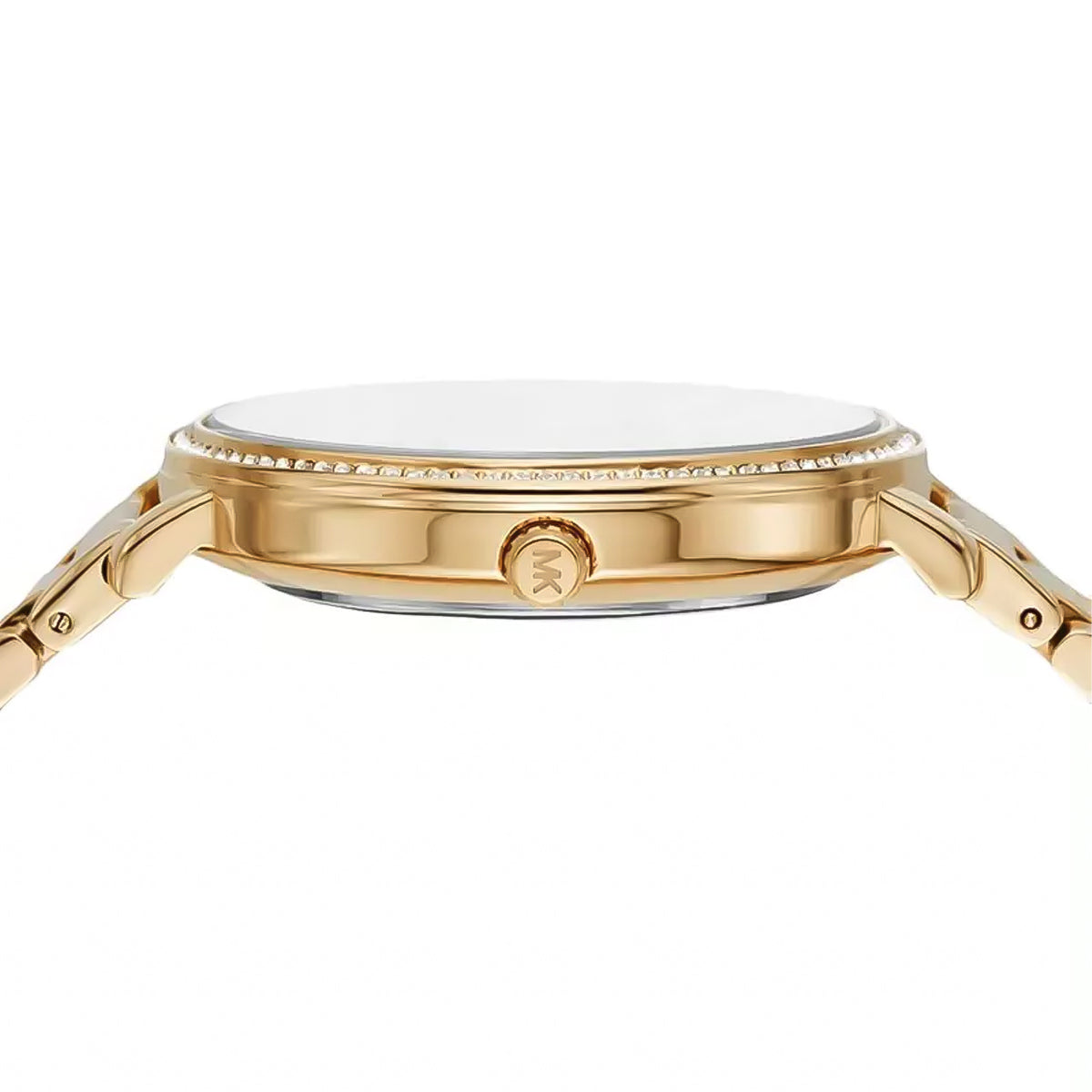 Michael Kors Melissa Pave Gold Dial Gold Steel Strap Watch for Women - MK4371