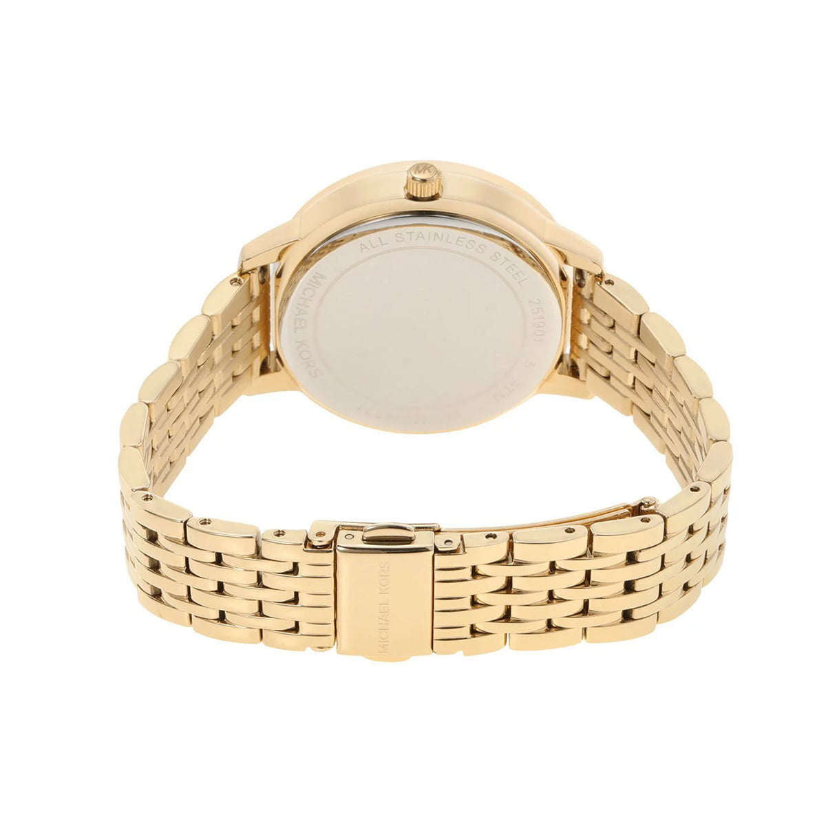 Michael Kors Melissa Pave Gold Dial Gold Steel Strap Watch for Women - MK4371