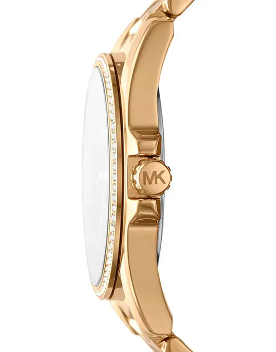 Michael Kors Whitney Quartz Black Dial Two Tone Steel Strap Watch For Women - MK6743