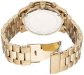 Michael Kors Runway Gold Dial Gold Steel Strap Watch for Men - MK8077