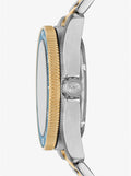 Michael Kors Maritime Three-Hand Blue Dial Two Tone Steel Strap Watch for Men - MK9169