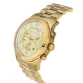 Michael Kors Runway Gold Dial Gold Steel Strap Watch for Men - MK8077