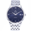Omega De Ville Prestige Co-Axial Orbis Blue Dial Silver Steel Strap Watch for Men - 424.10.40.20.03.001