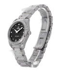 Omega Seamaster Aqua Terra Quartz Diamond Black Dial Silver Steel Strap Watch for Women - 220.10.28.60.51.001