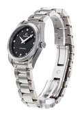 Omega Seamaster Aqua Terra Quartz Diamond Black Dial Silver Steel Strap Watch for Women - 220.10.28.60.51.001