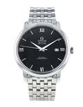Omega De Ville Prestige Co-Axial Black Dial Silver Steel Strap Watch for Men - 424.10.40.20.01.001