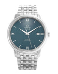 Omega De Ville Prestige Co-Axial Orbis Blue Dial Silver Steel Strap Watch for Men - 424.10.40.20.03.001